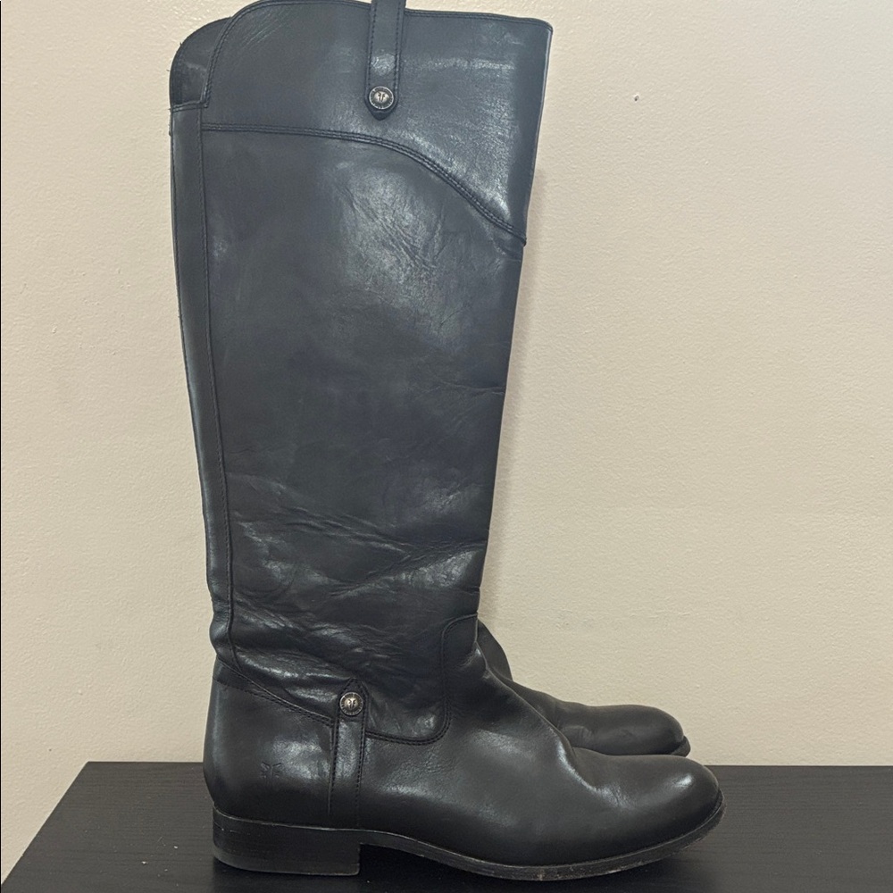 Frye Women's Melissa Tab Tall Black size